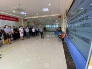 城阳区卫生健康局召开党建工作学习交流会，现场观摩我院党建工作